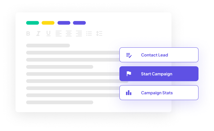 Email Outreach Integration and Lead Generation Tool Dashboard